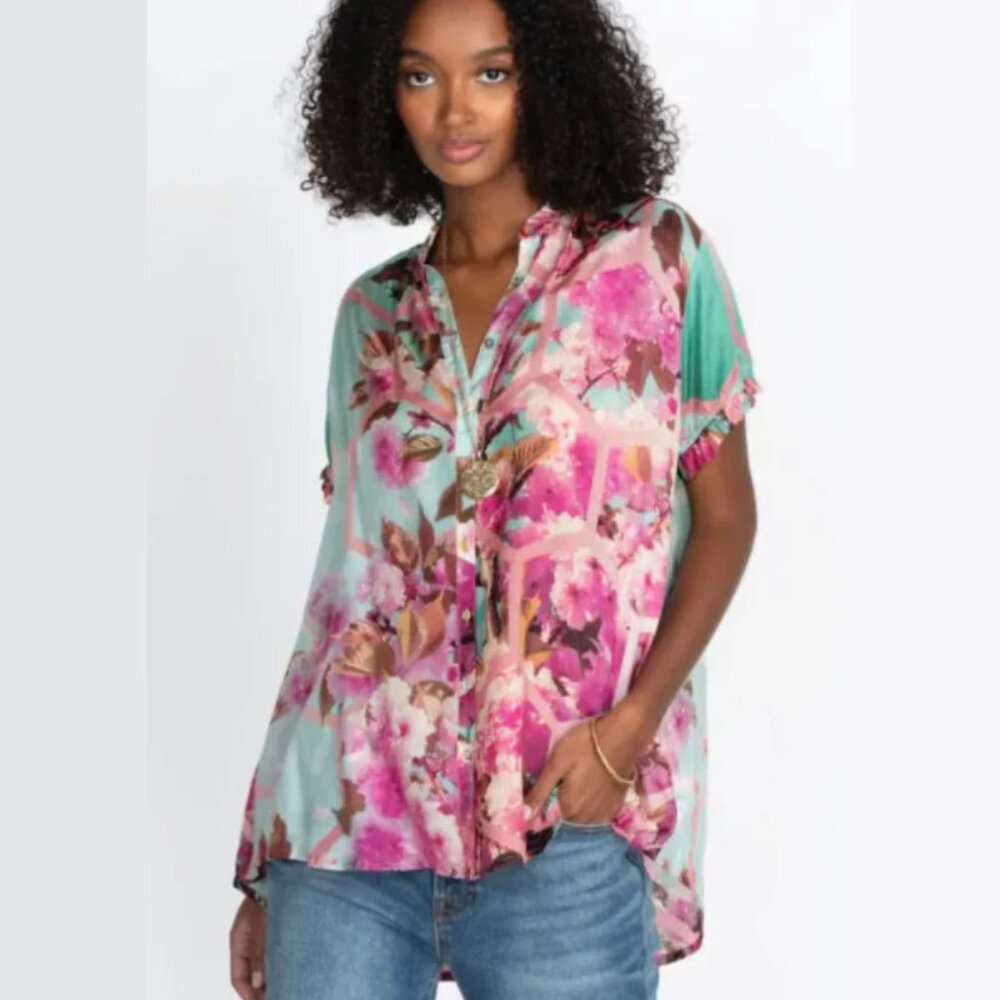 Johnny Was Hunny Nahia Tunic Size Large